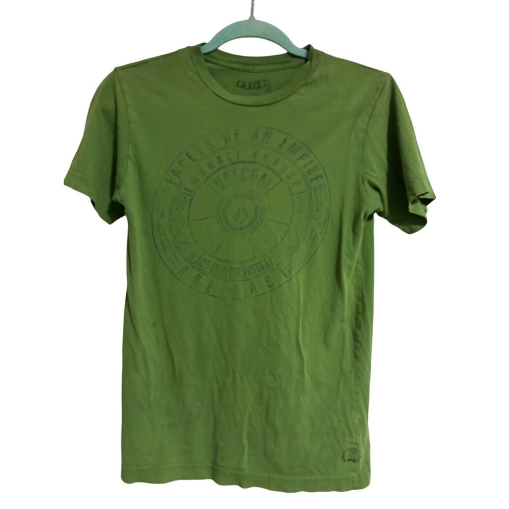 Volcom Boys Green Tshirt Size L